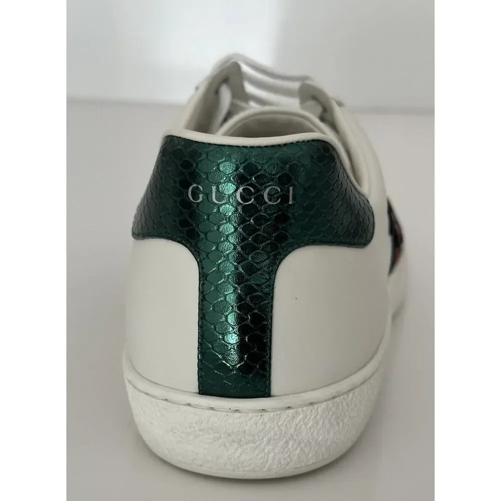 Gucci Men's Soft White Snake dSneakers 14.5 US (Gucci 13.5) 456230 IT NIB